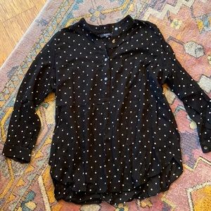 Madewell polka dot blouse